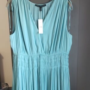 White House Black Market Teal Midi Dress